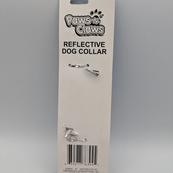 Paws 'N' Claws Reflective Dog Collar Red/Black, 14"-20", NEW - Picture 5 of 6